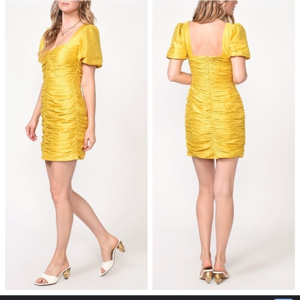 NWOTAdelyn Rae Nissa Puff Sleeve Dress (Contemporary), Honeycomb, Size: S